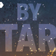 A crop of the cover of Cherie Dimaline's Hunting By Stars features just the words "By Stars" on a background of a night sky filled with glowing stars.